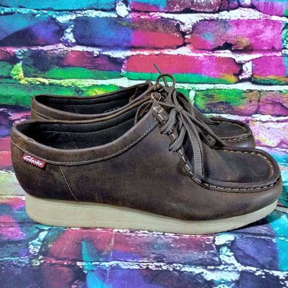 Clarks Collection Padmora Brown Leather Wallabees Shoes Women's 9 US 40 EU - Picture 7 of 14